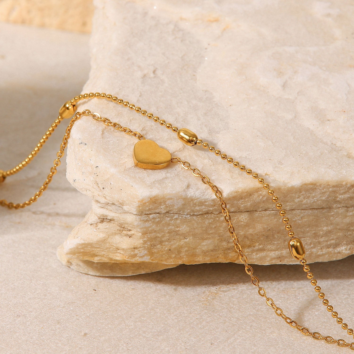 Rowena Layered Gold Anklet