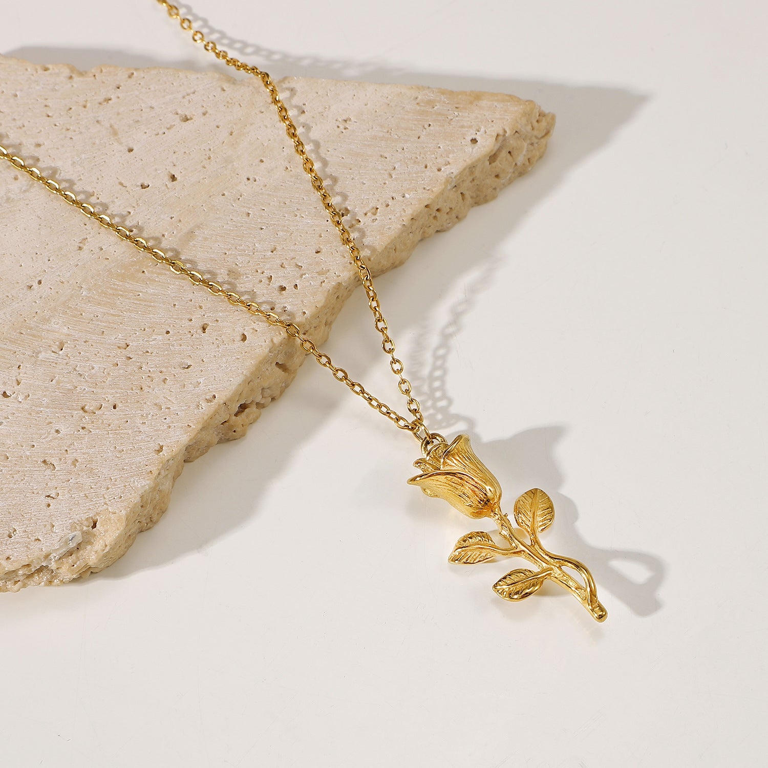 Elegant Rose Gold Charm Necklace
