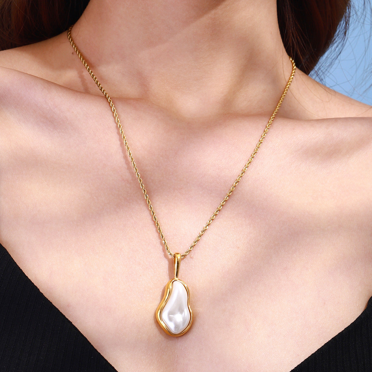 Ocean Whisper Pearl Pendant