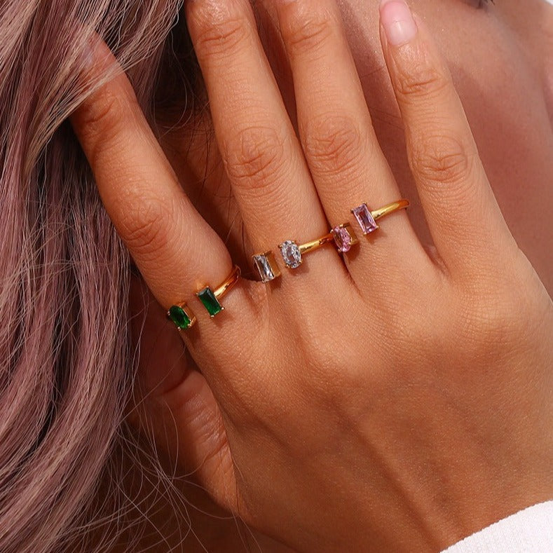 Luminous Gemstone Ring