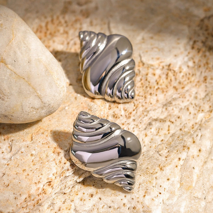 Daria Playful Croissant Studs