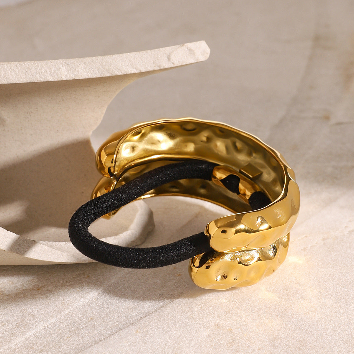 Hammered Arch Hair Cuff