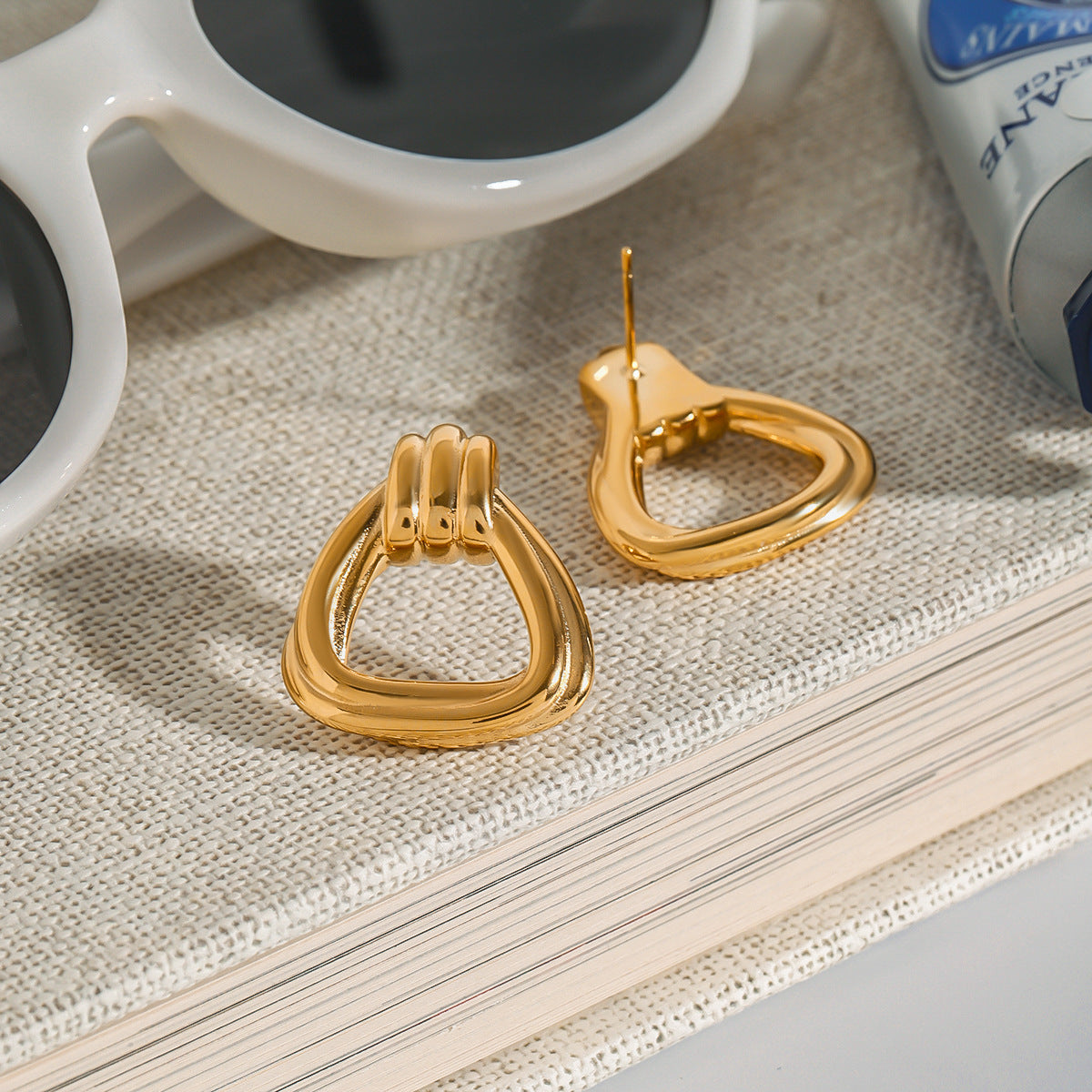 Ethereal Knot Gold Earrings