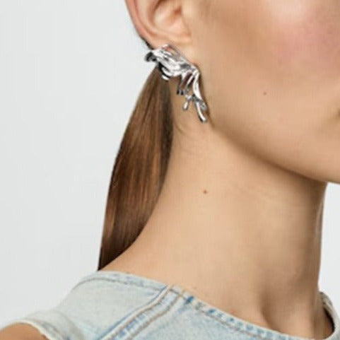 Estella Butterfly Silver Studs