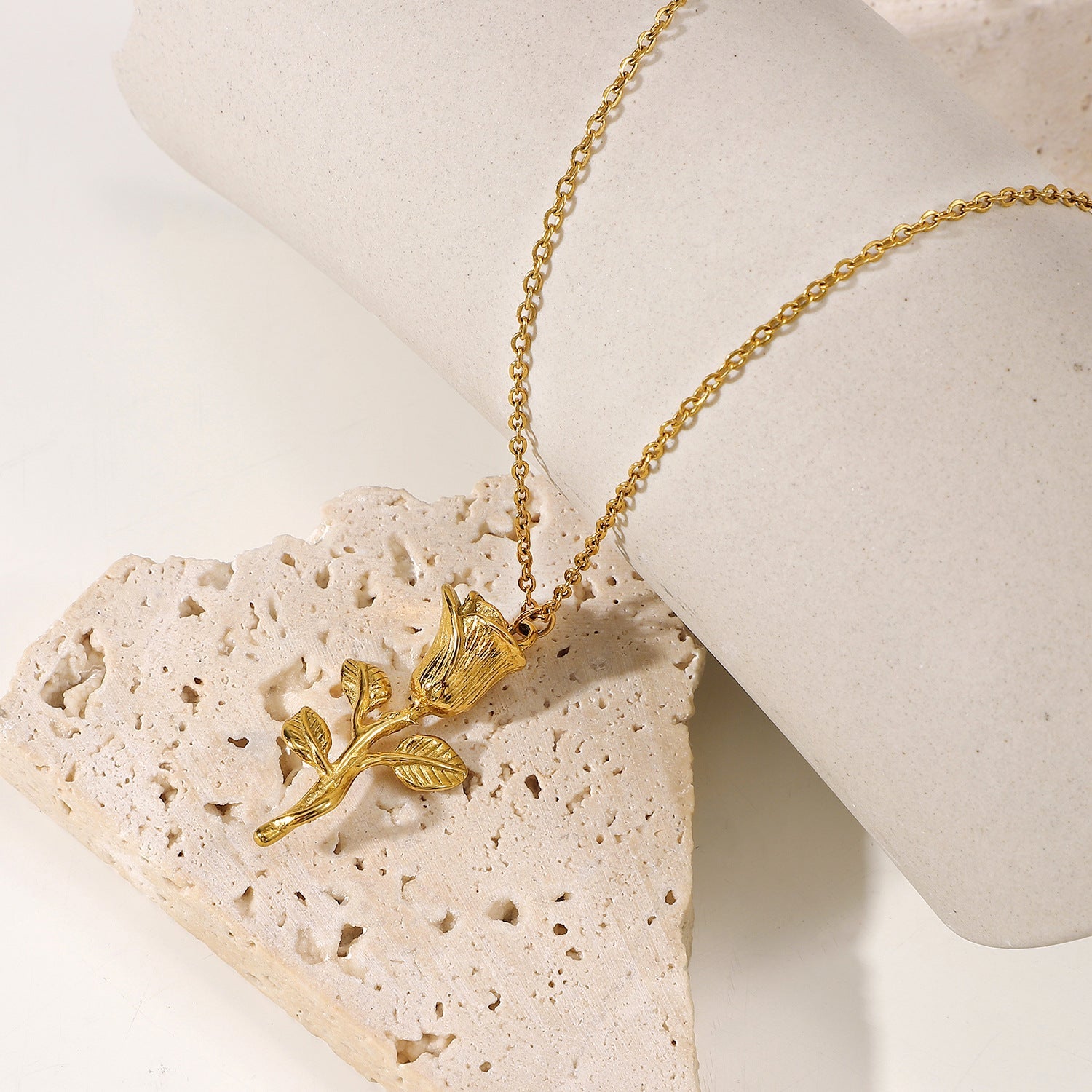 Elegant Rose Gold Charm Necklace