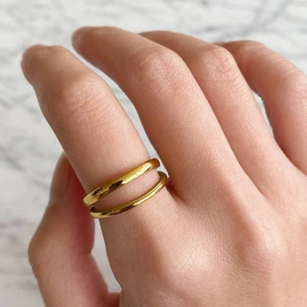 Luxe Gold Textured Ring