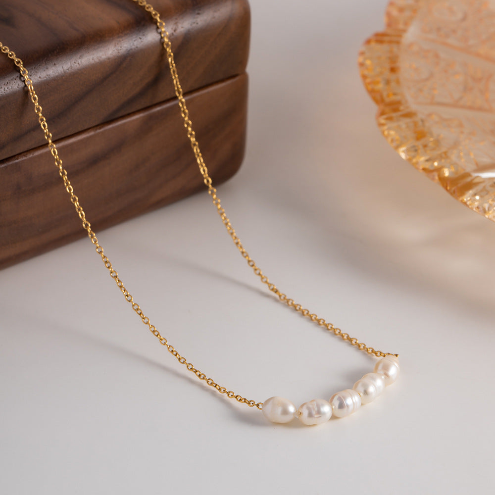 Luxe Pearl Gold Choker