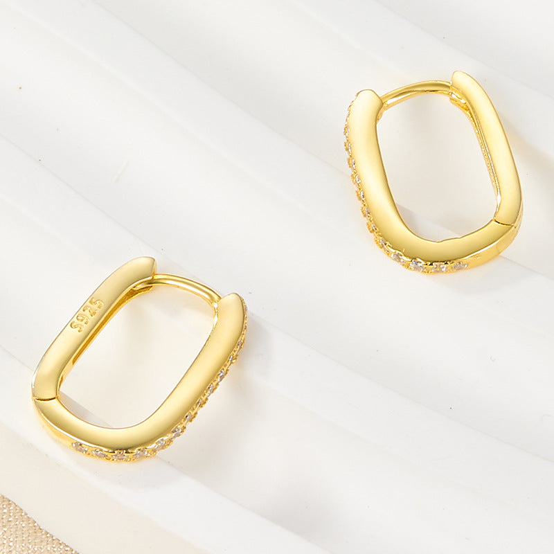 Melissa Oval Gold Hoops
