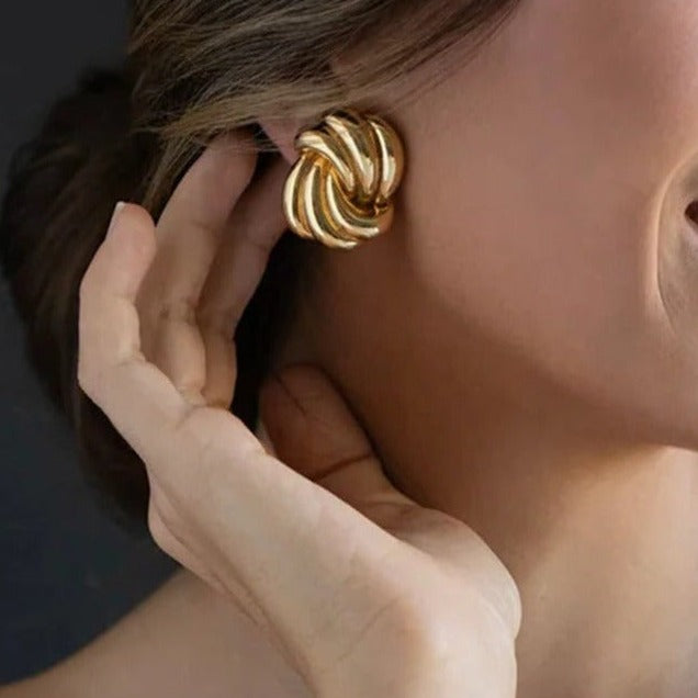 Ethereal Gold Hoop Earrings