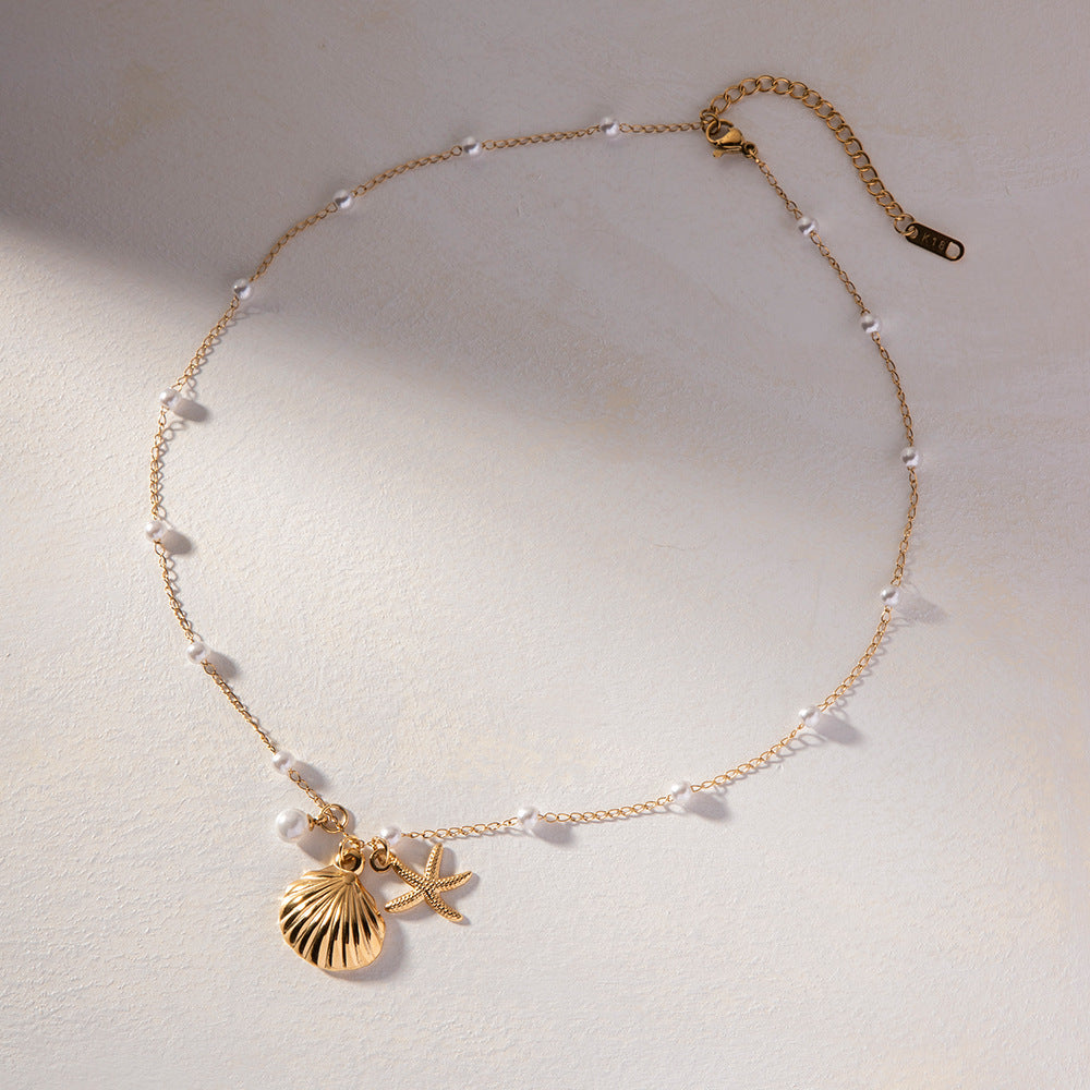 Ocean's Embrace Pearl Necklace