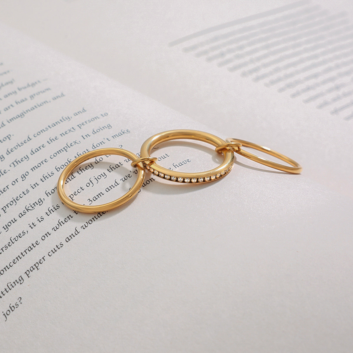 Celestial Sparkle Ring Trio