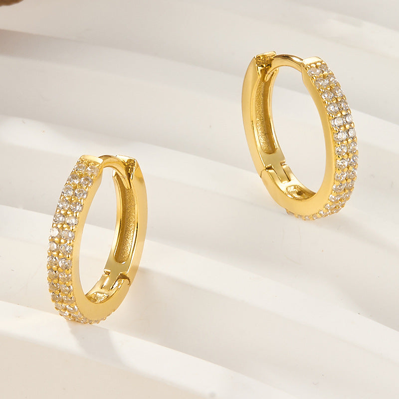 Cathy Sparkle Hoop Earrings