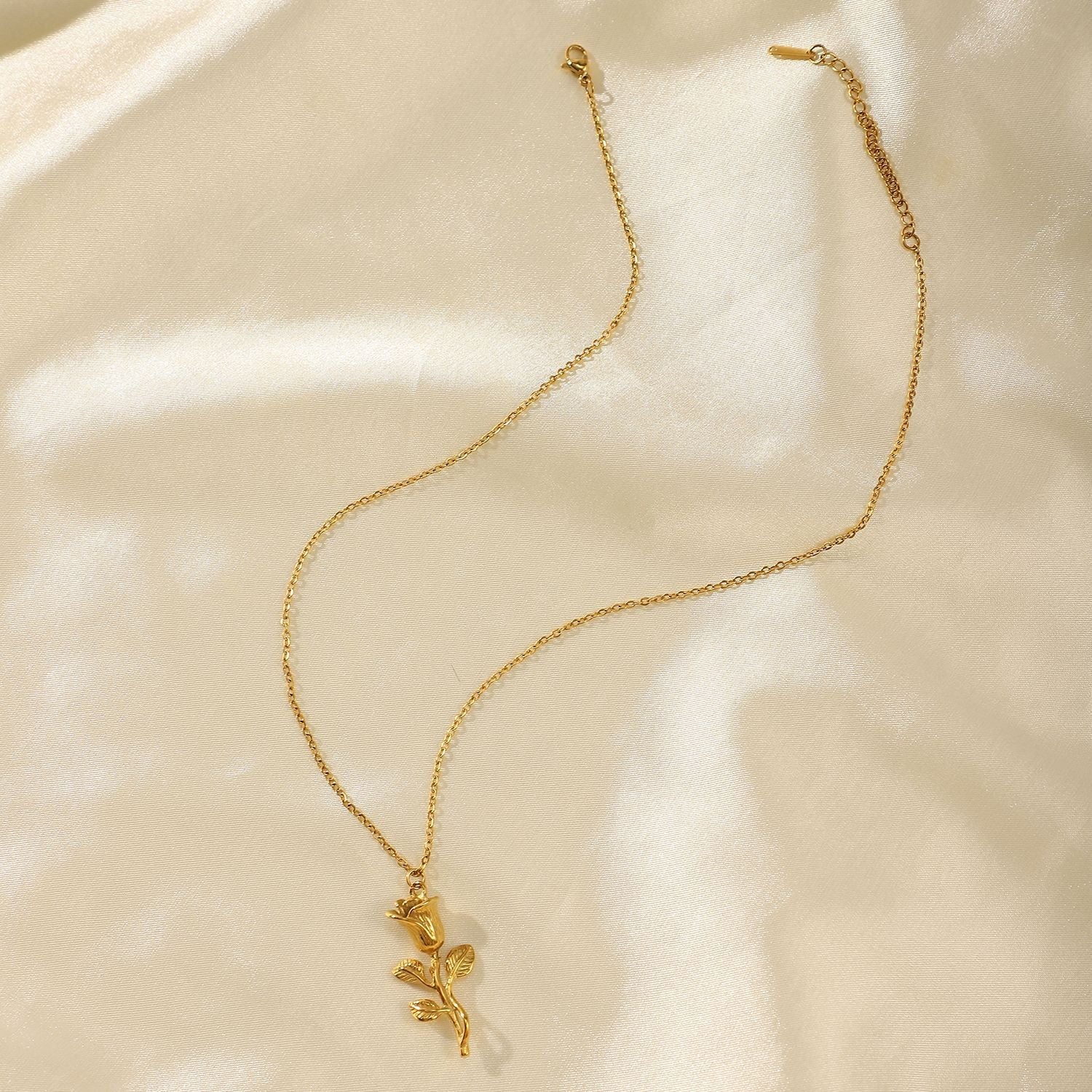 Elegant Rose Gold Charm Necklace