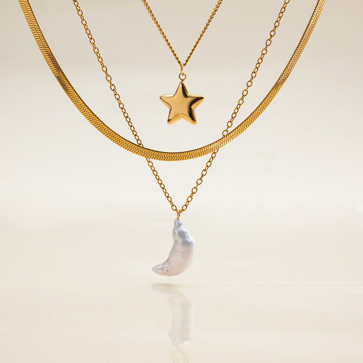Celestial Glow Layered Necklace