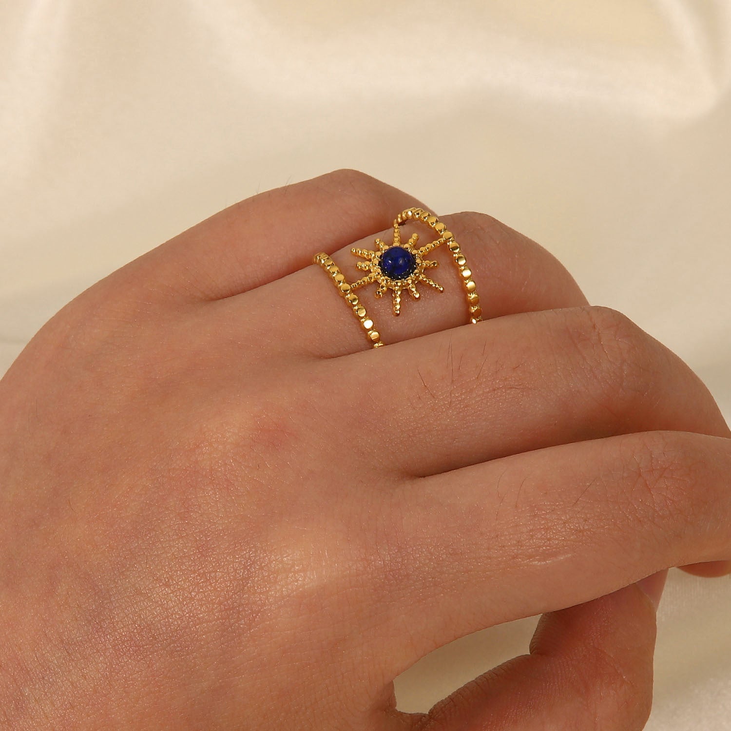 Celestial Sparkle Gold Ring