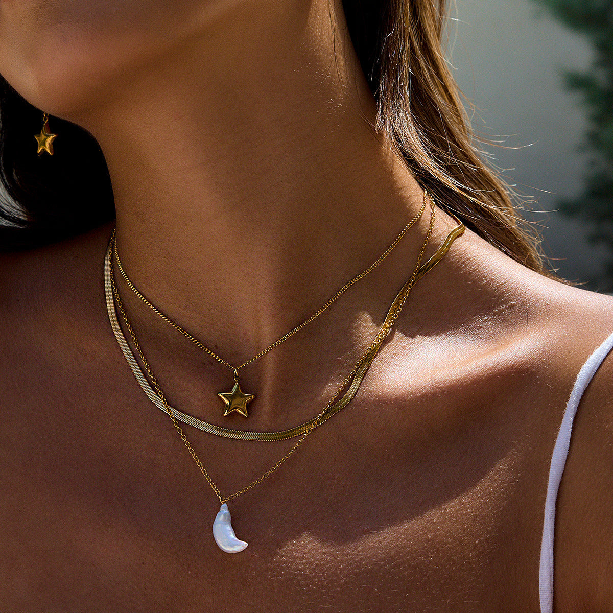 Celestial Glow Layered Necklace
