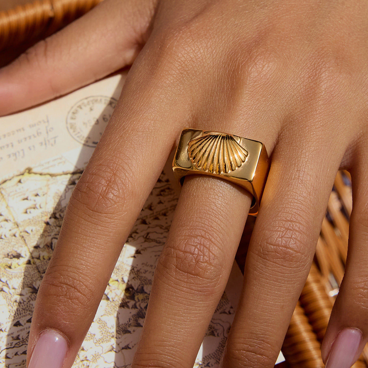 Coastal Geo Shell Ring