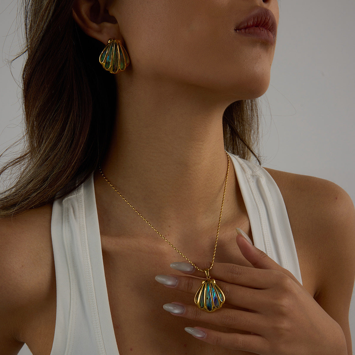 Oceanic Nautilus Earrings