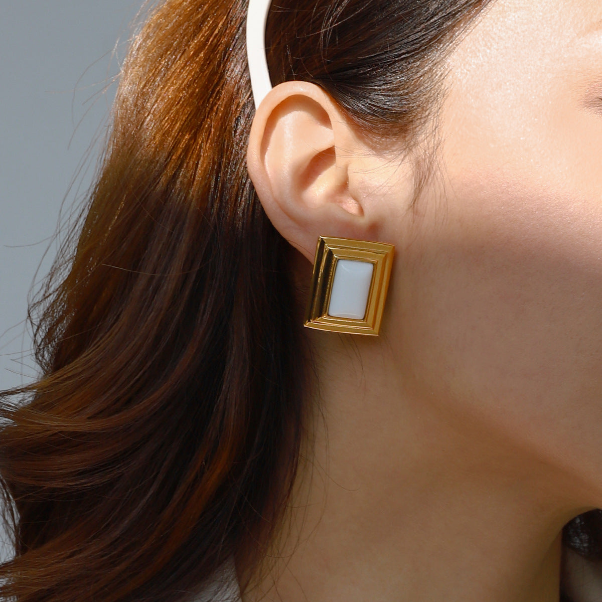 Sybil Enamel Statement Earrings
