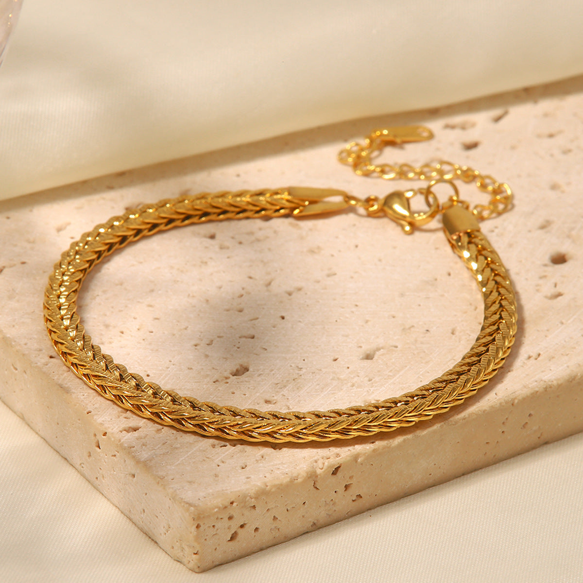 Elegant Gold Snake Chain Bracelet
