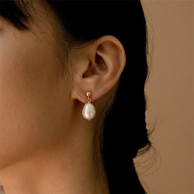 Luminous Pearl Drop Earrings