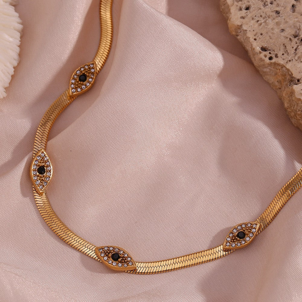 Aura Evil Eye Gold Chain