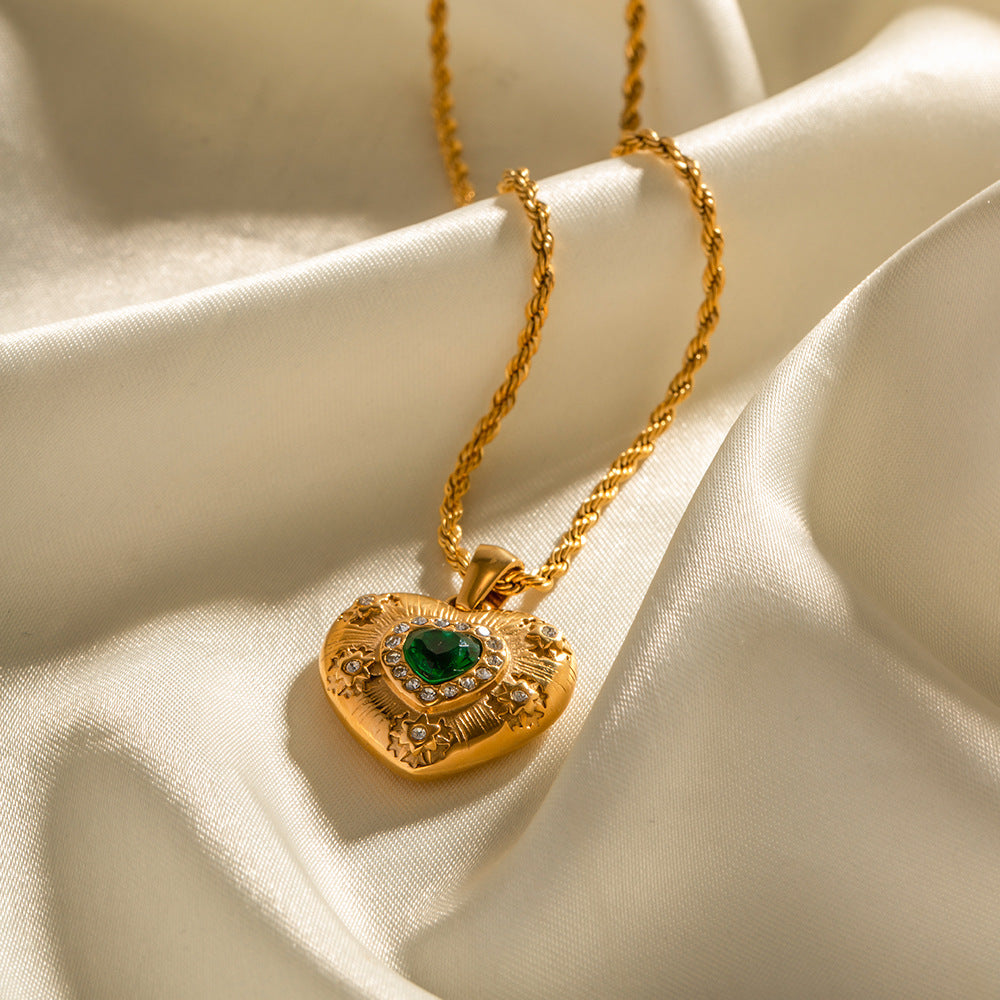 Aethelred Radiant Emerald Necklace