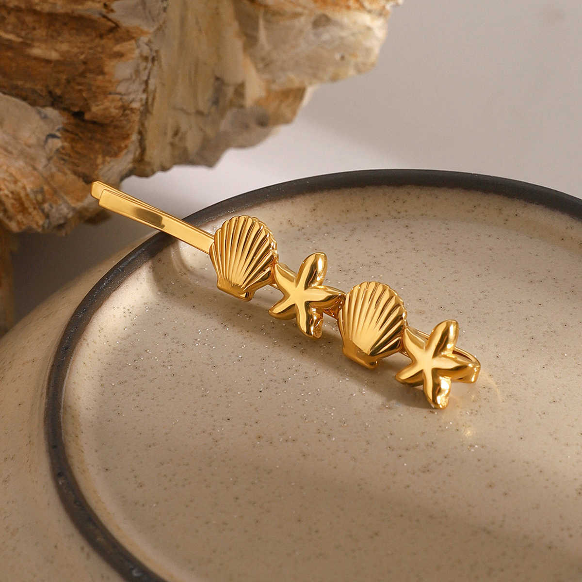 Mykonos Ocean Breeze Gold Hair Pin