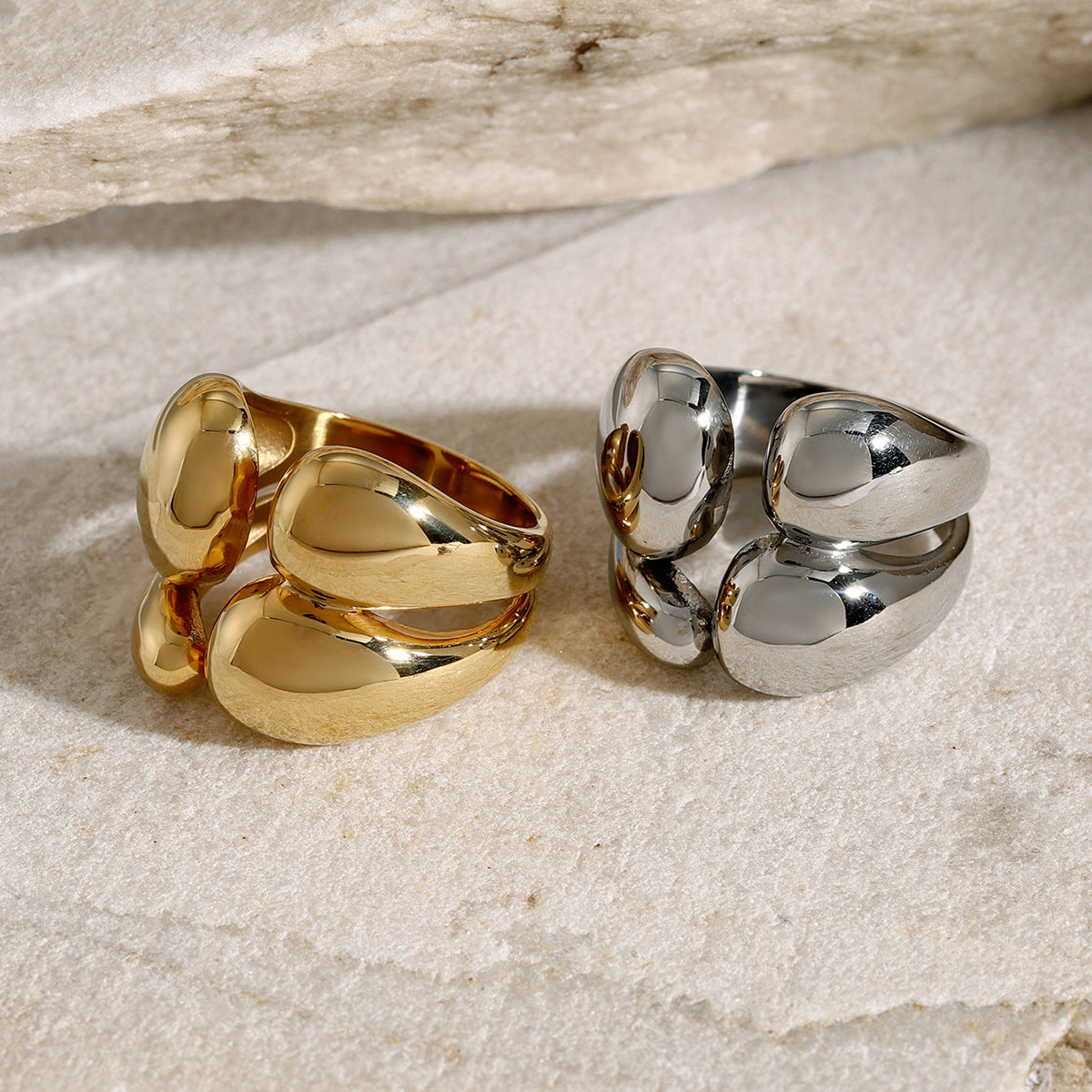 Twisted Elegance Gold Ring