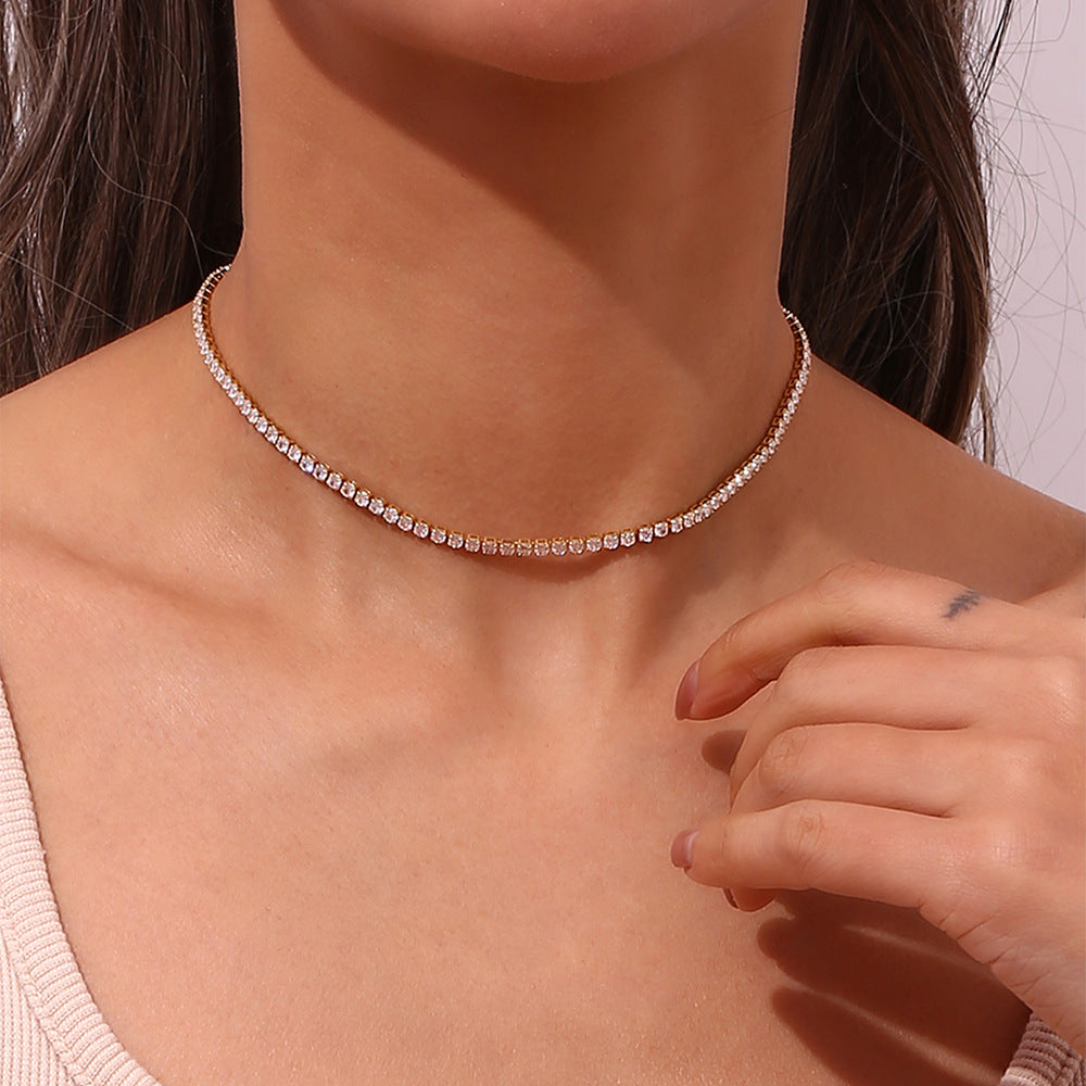 Eternal Sparkle Diamond Tennis Necklace