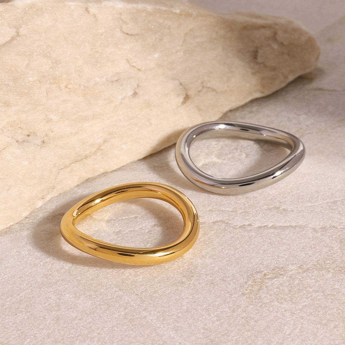 Miley Stackable Gold Bands