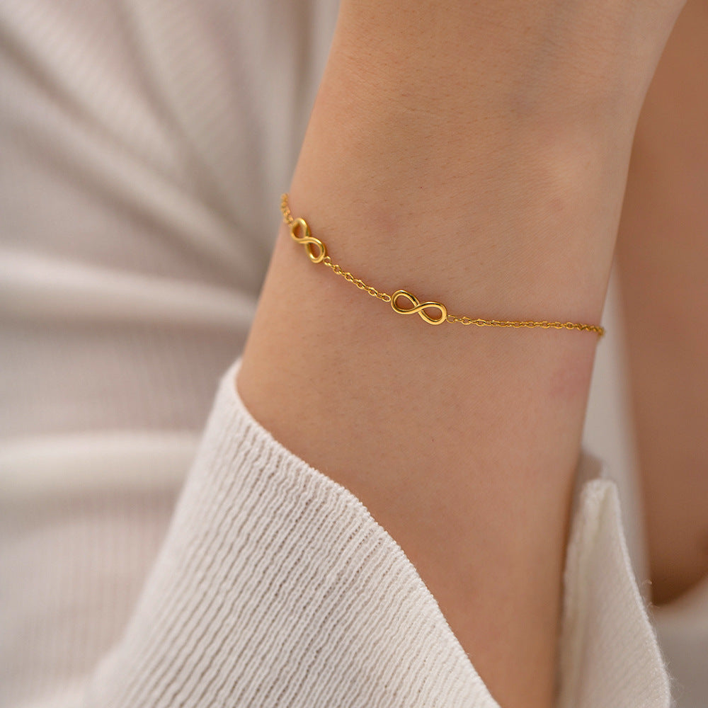 Infinite Gold Chain Bracelet