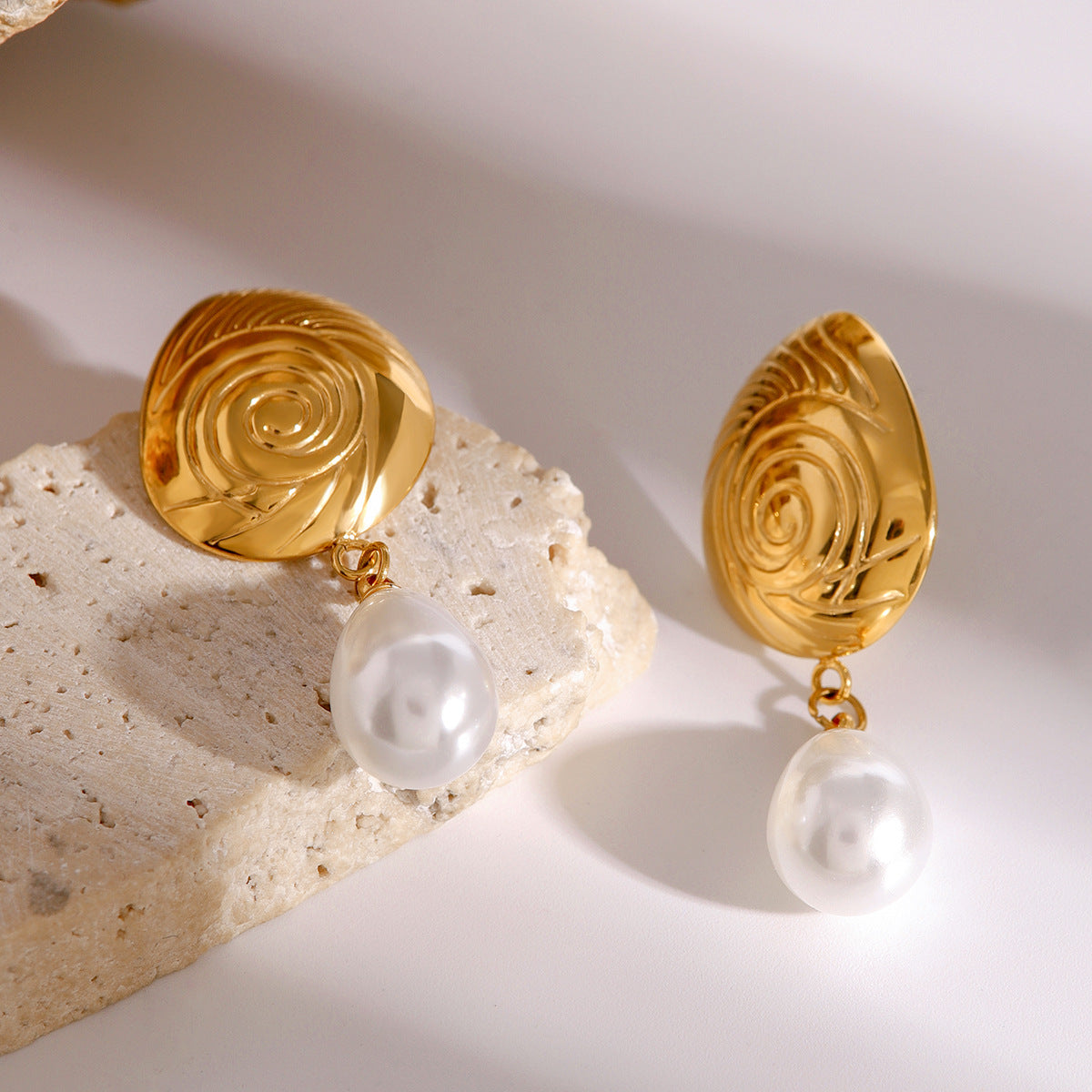 Nautical Pearl Studs