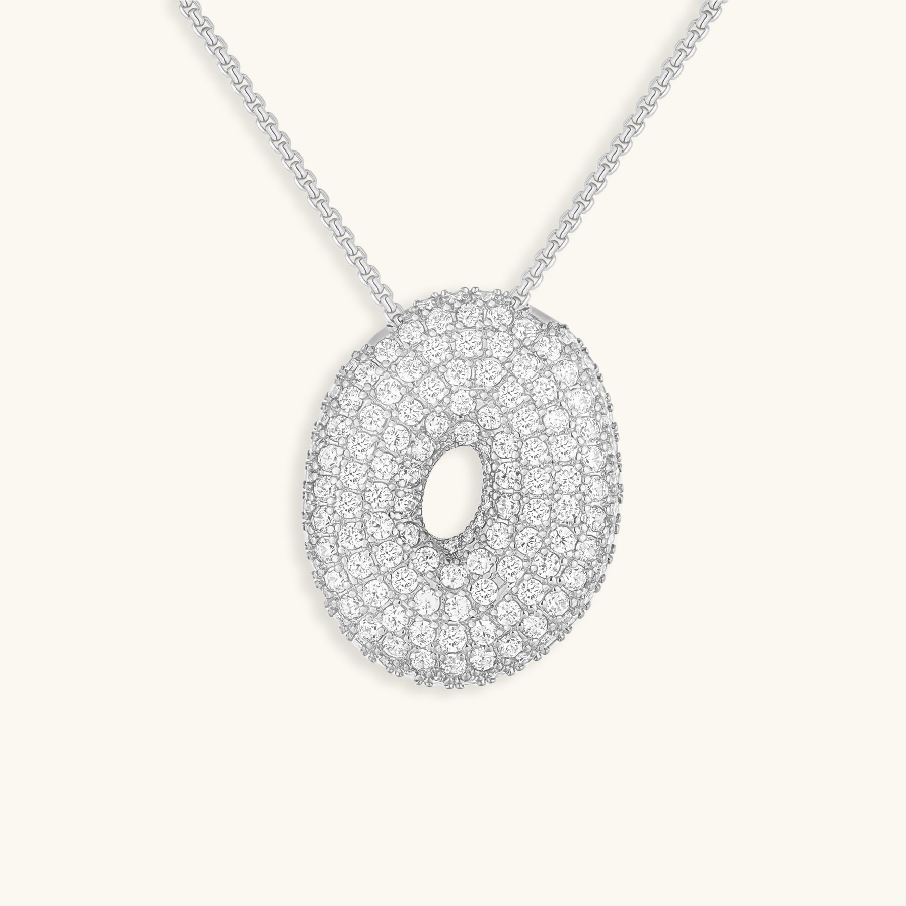 Bespoke Diamond Initial Pendant Necklace