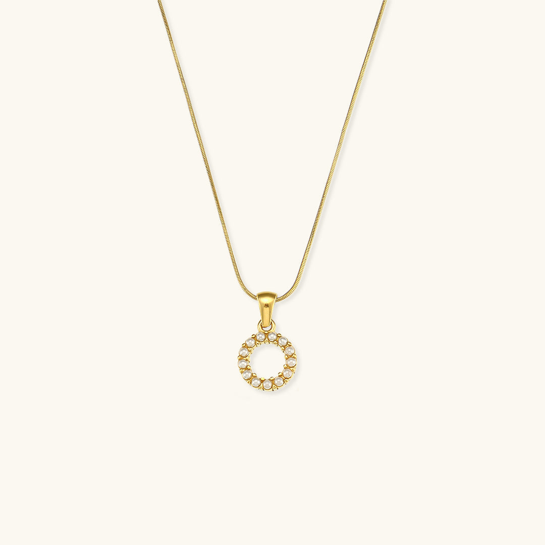 Personalized Pearl Initial Necklace