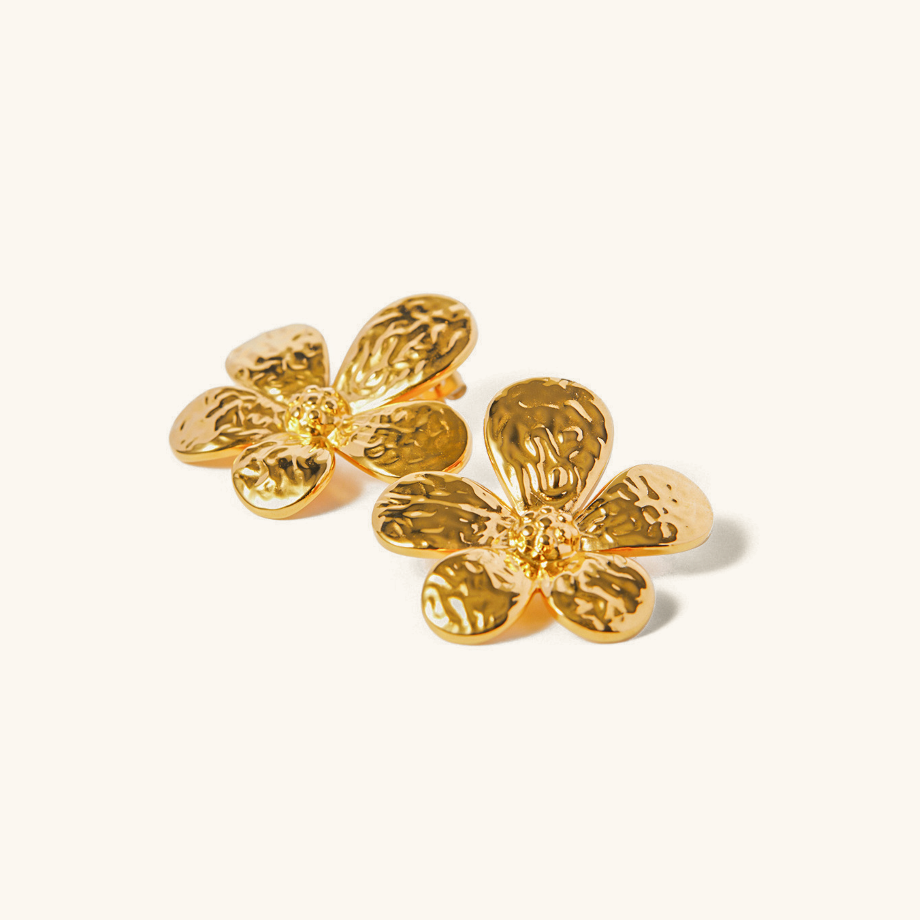 Golden Petal Earrings