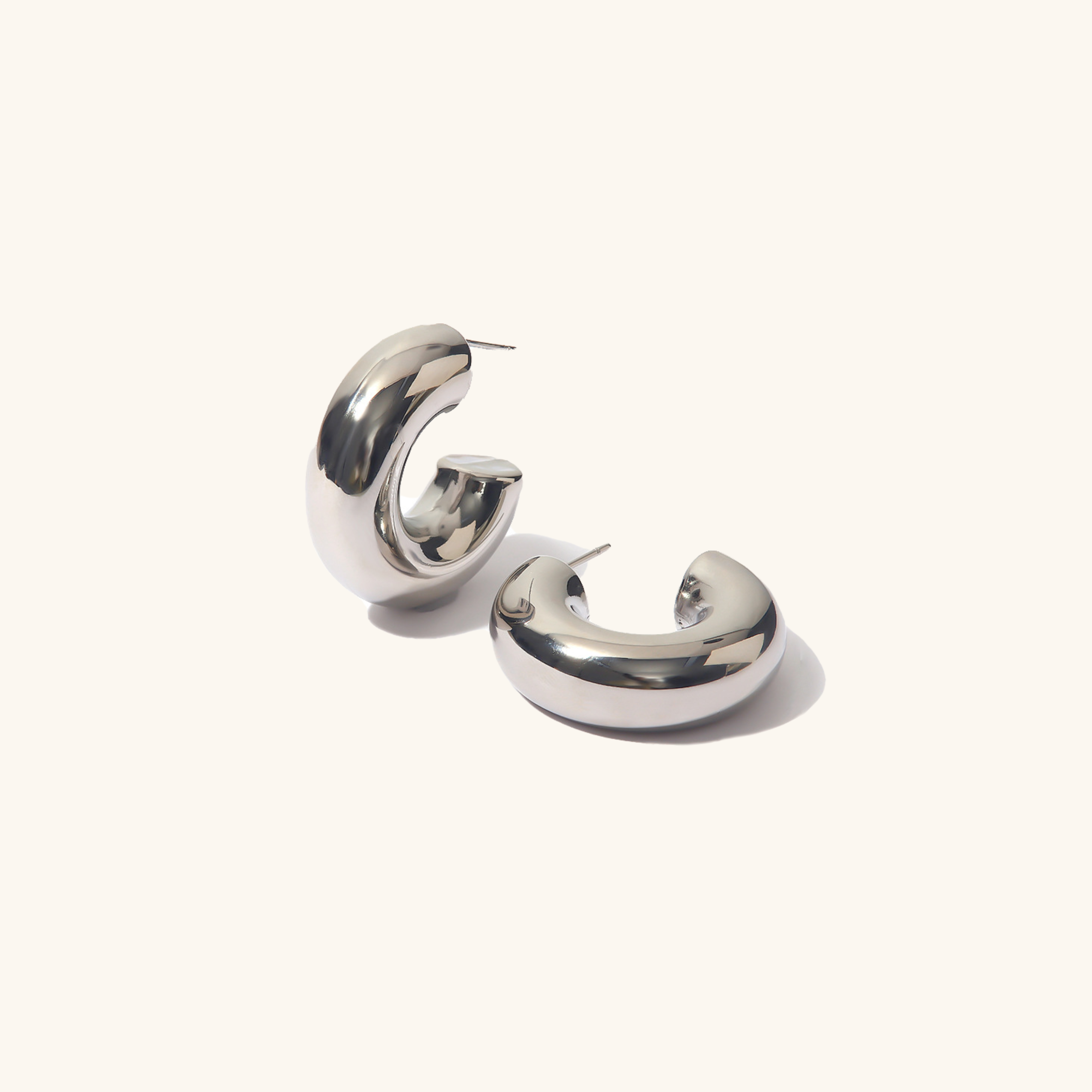 Bold Gold & Silver Chunky Hoops