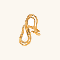 Abstract Gold Statement Ring