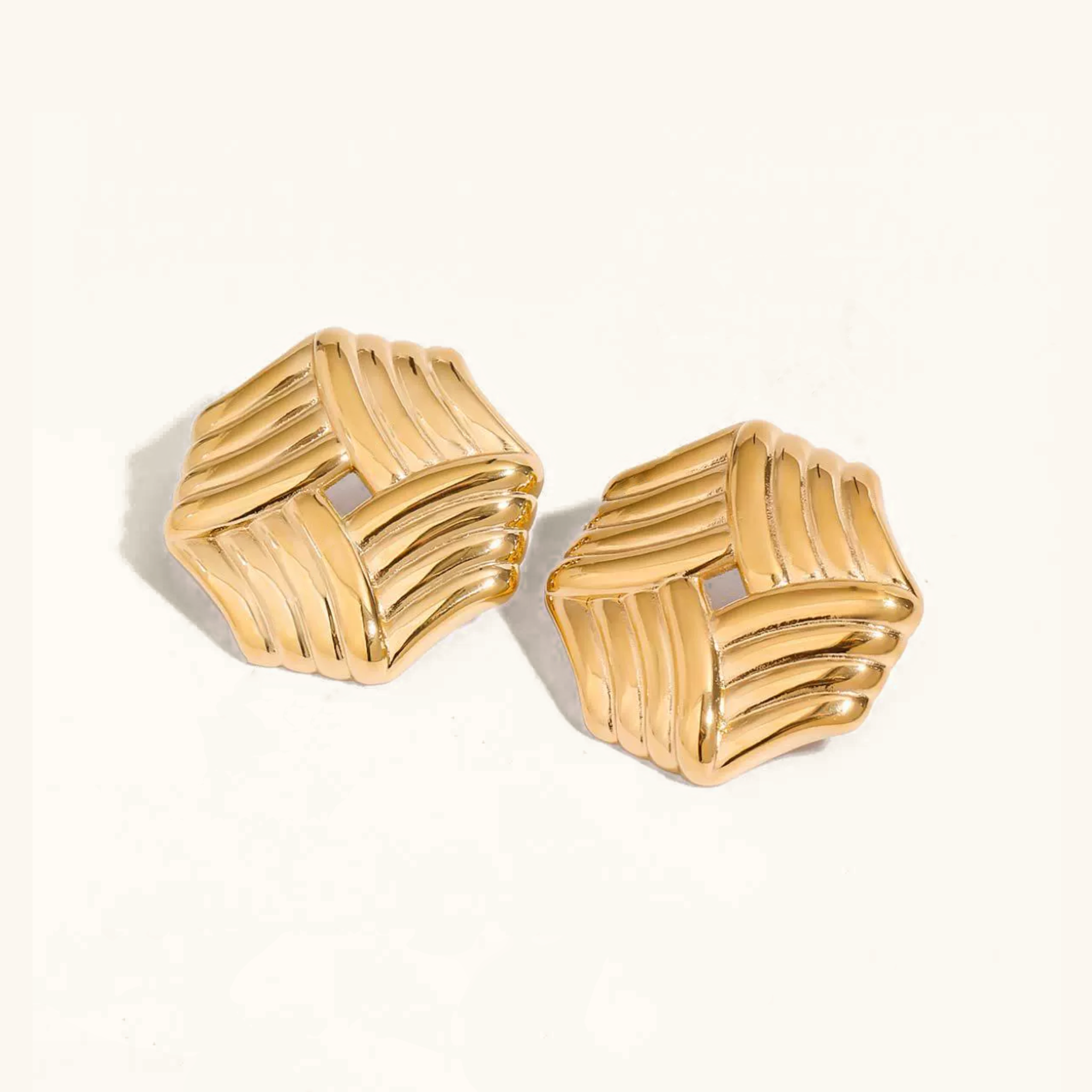 Vanessa Geometric Gold Earrings