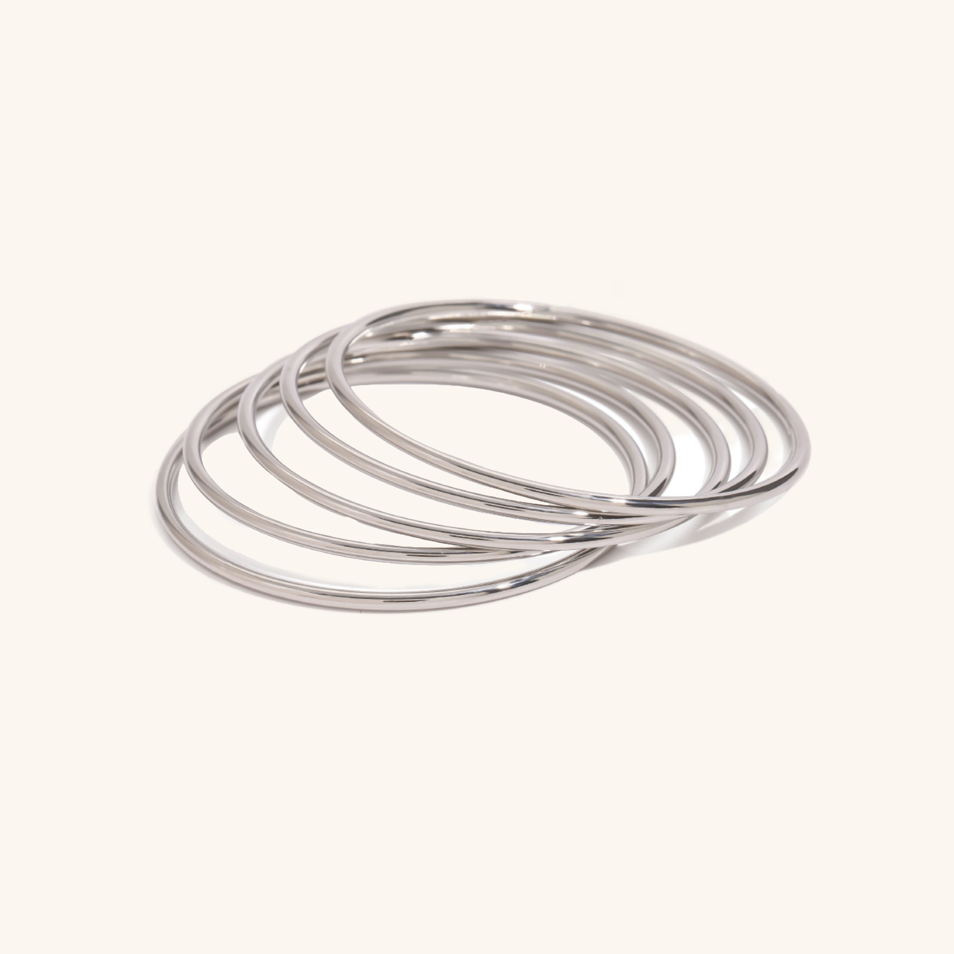 Elegant Gold Stackable Bangle Set