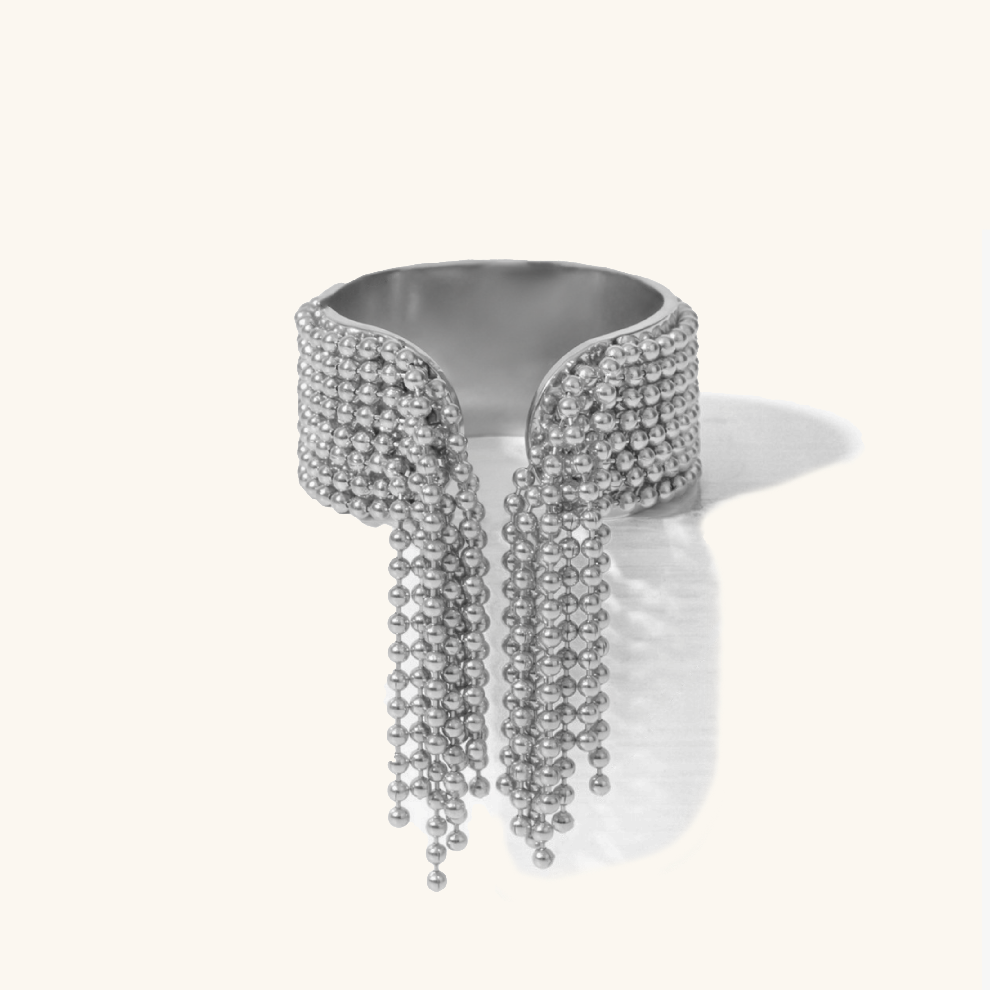 Luxe Gold Tassel Ring