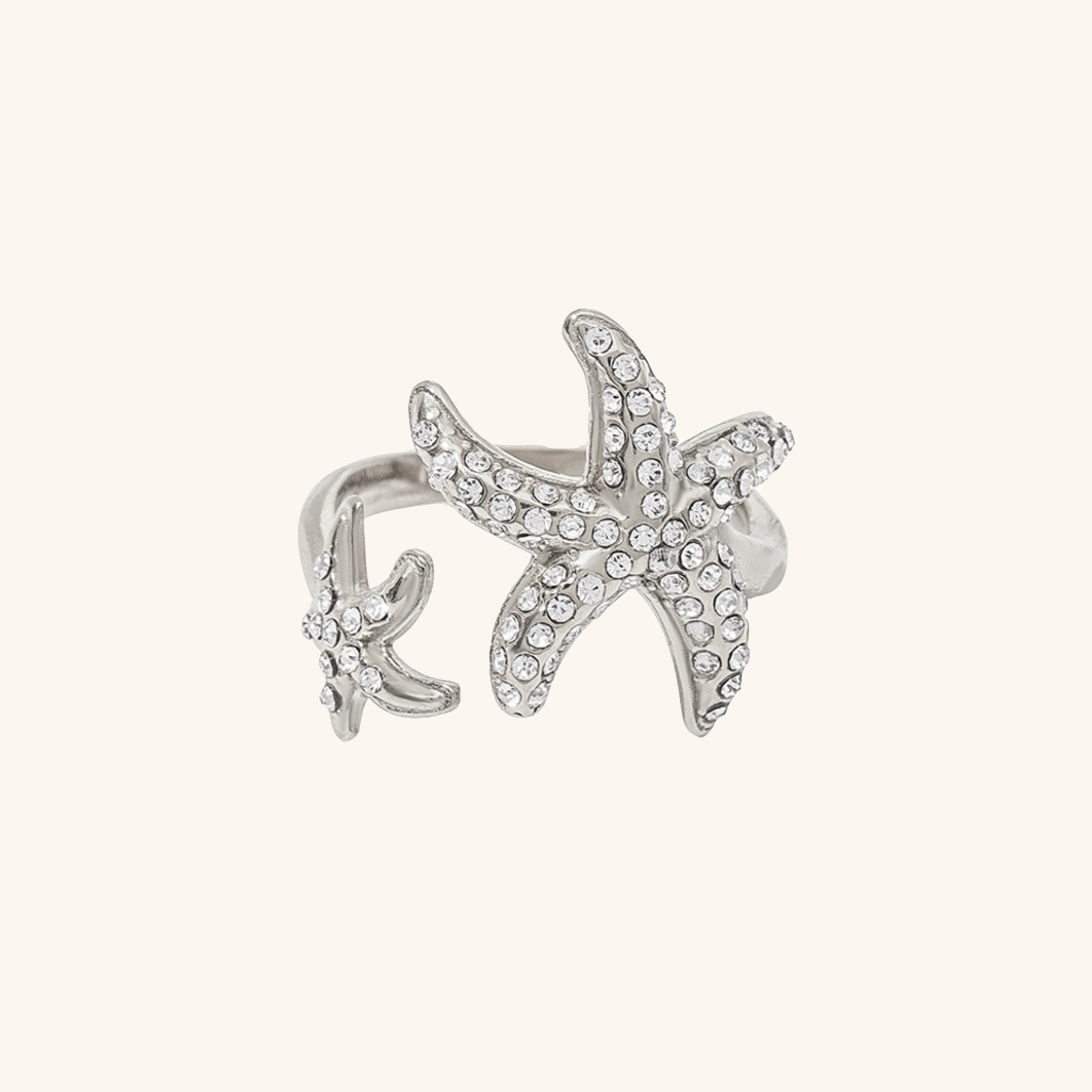 Oceanic Starfish Embrace Ring
