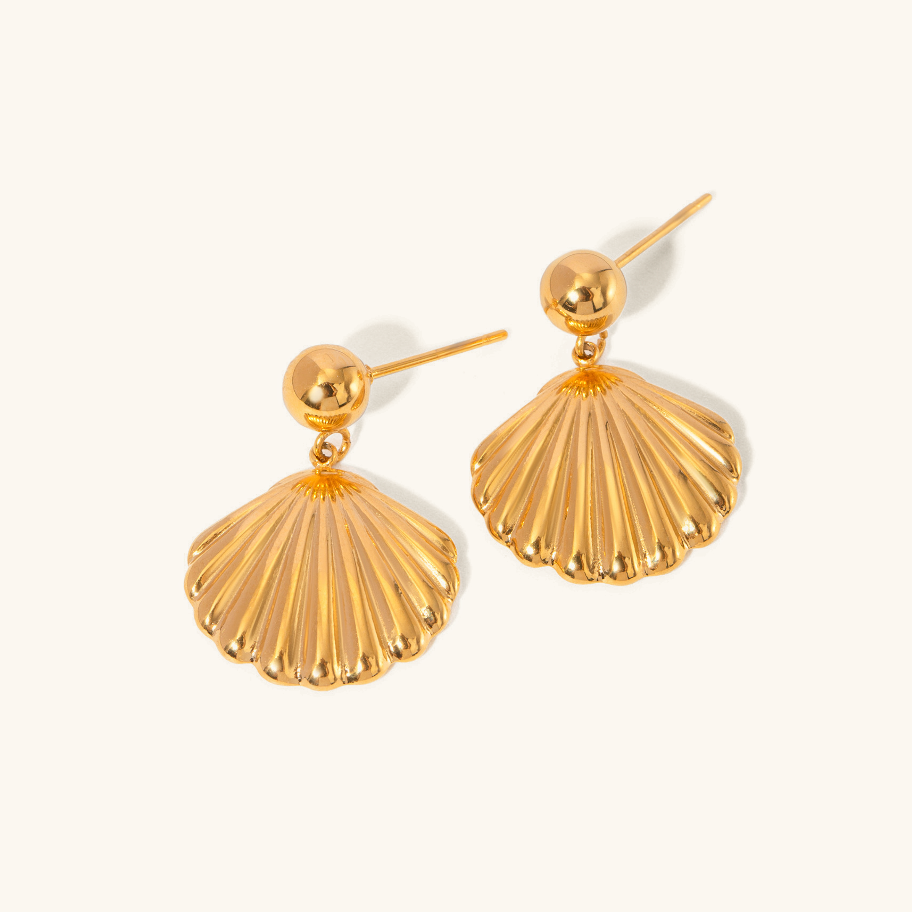 Oceanic Glow Shell Earrings