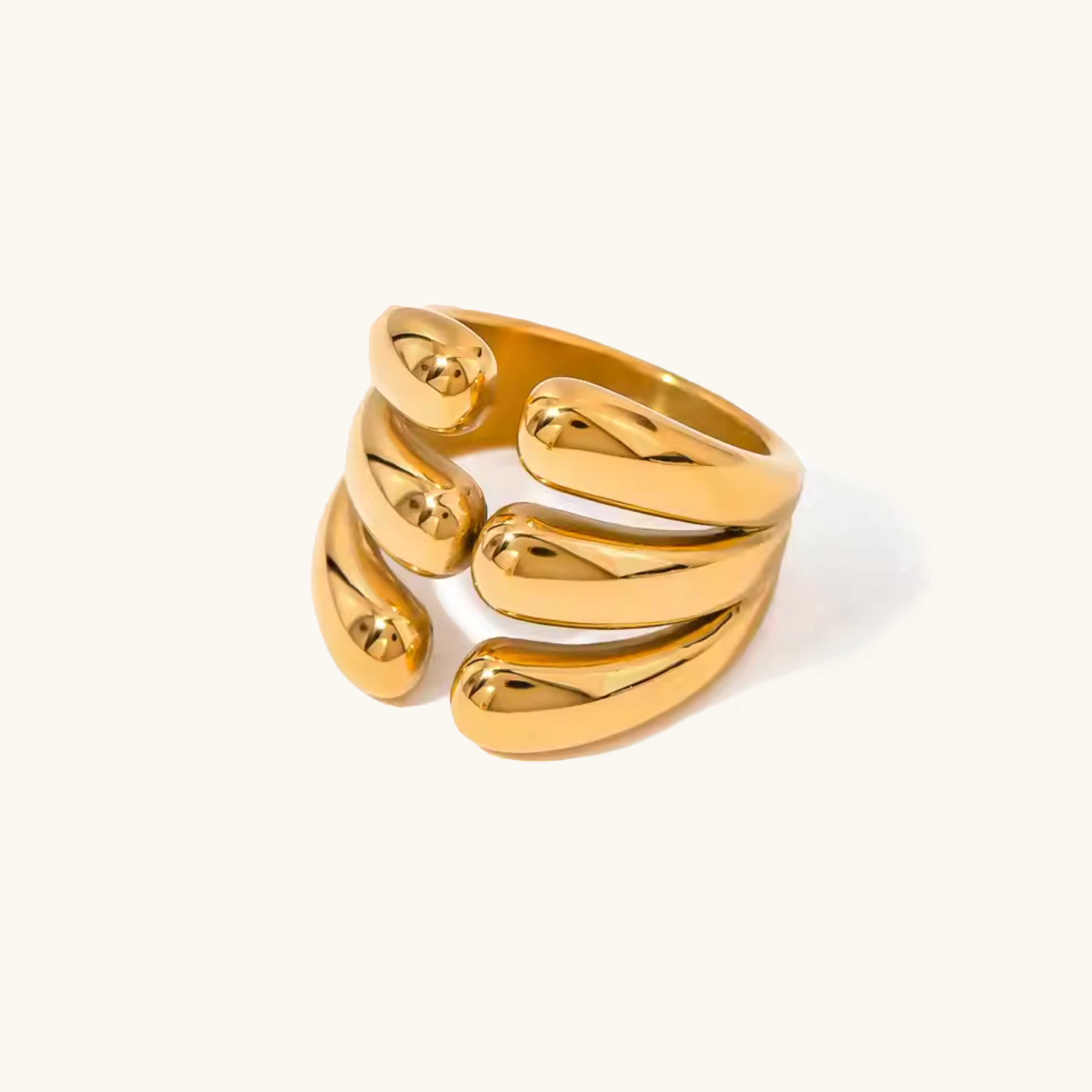 Elysian Layered Gold Band