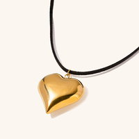 Bold Heart Statement Necklace