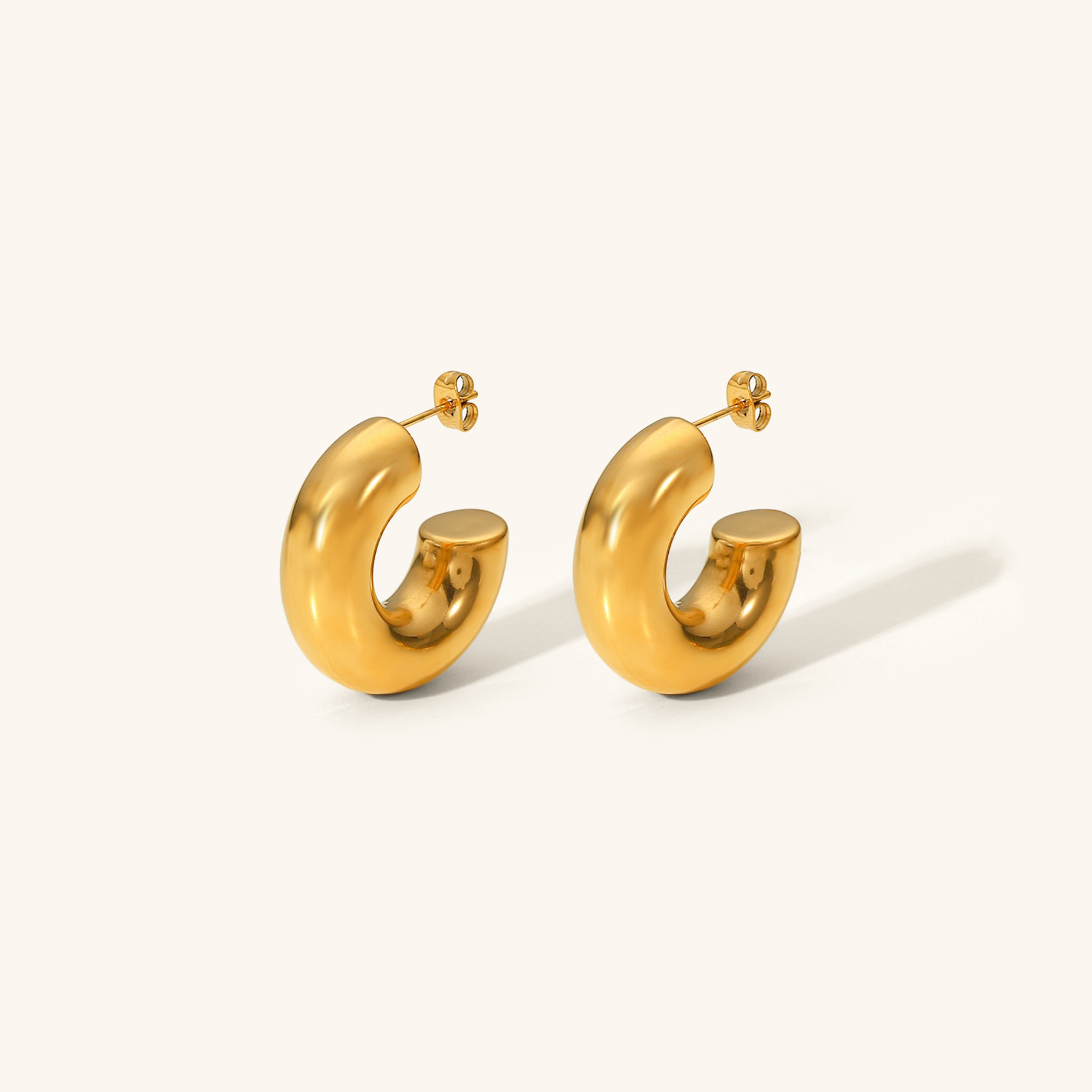 Bold Gold & Silver Chunky Hoops