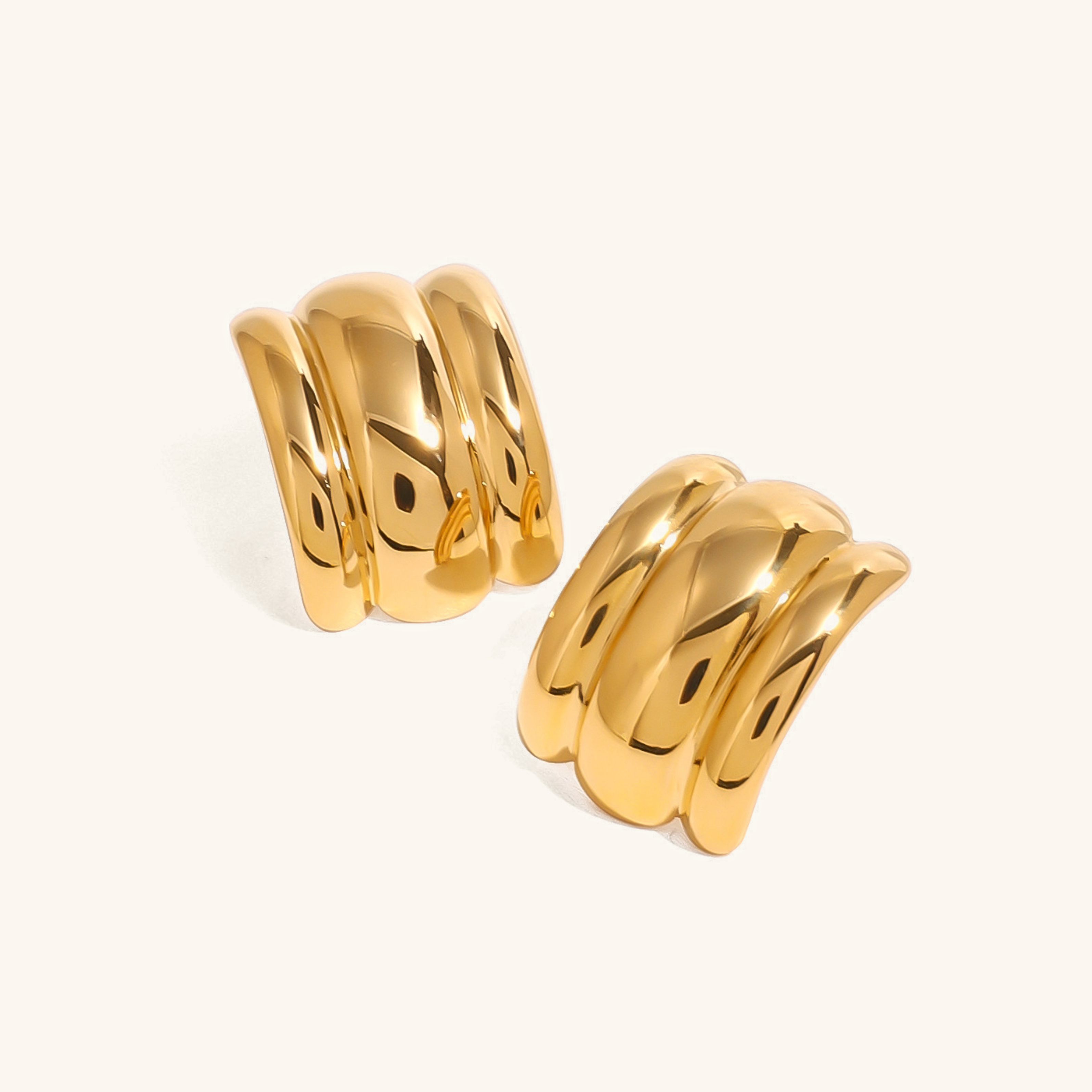 Angela Gold Swirl Earrings