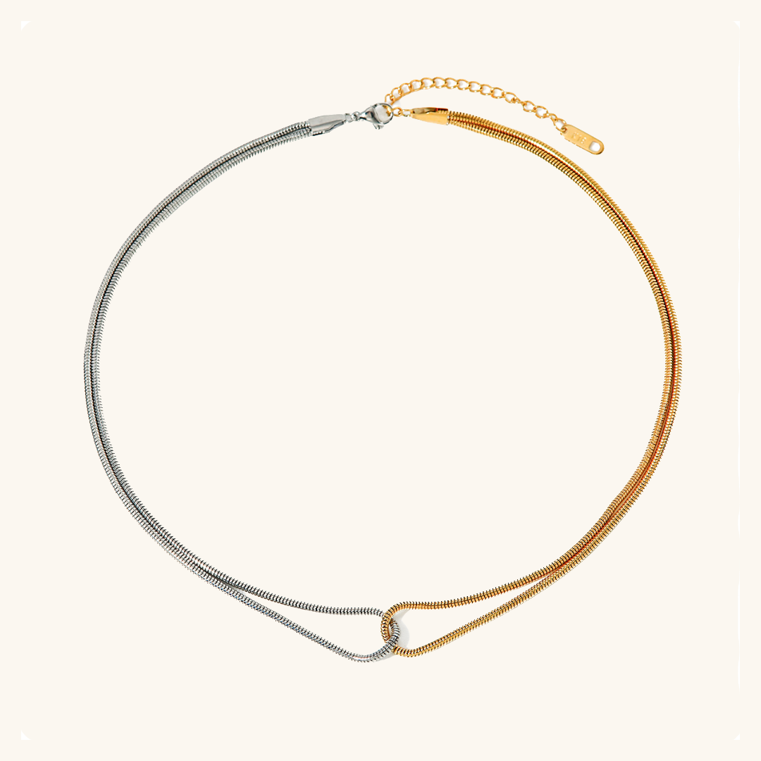 Dual Tone Elegance Necklace