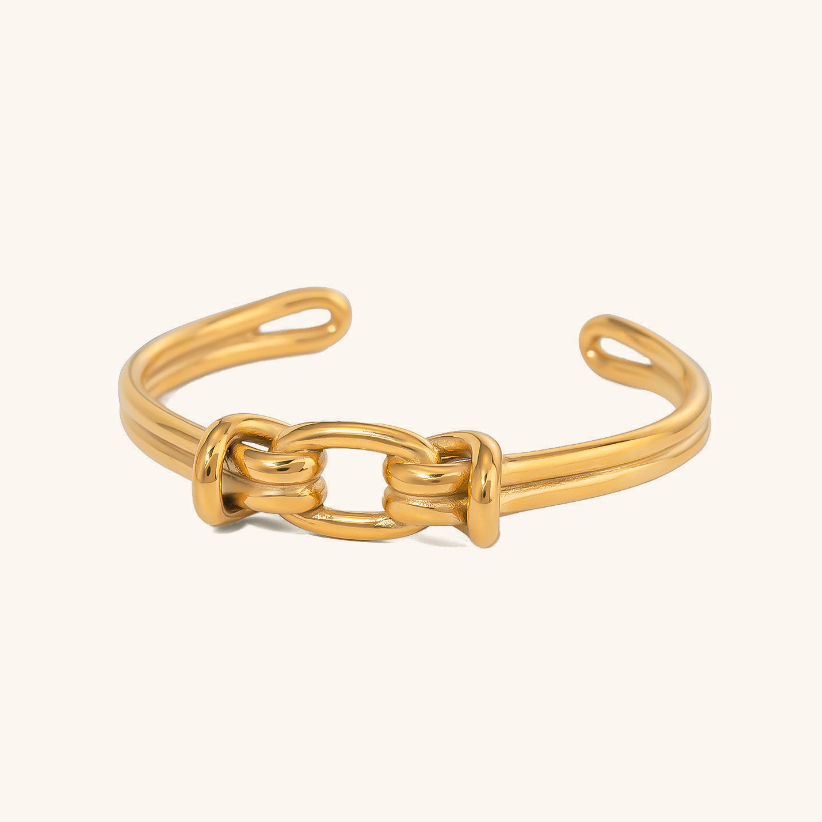 Luxe Golden Wave Bangle