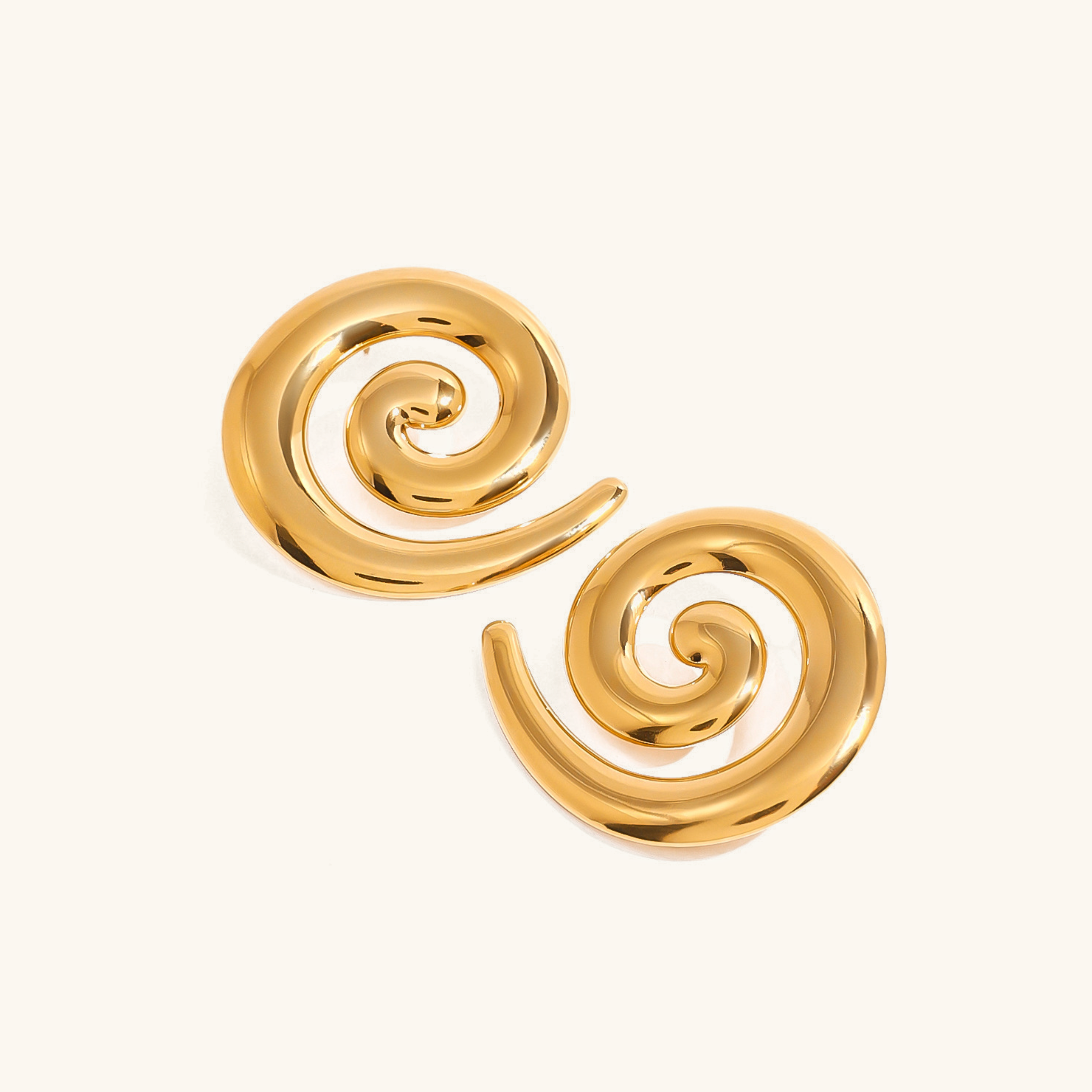 Zarya Sculptural Gold Earrings